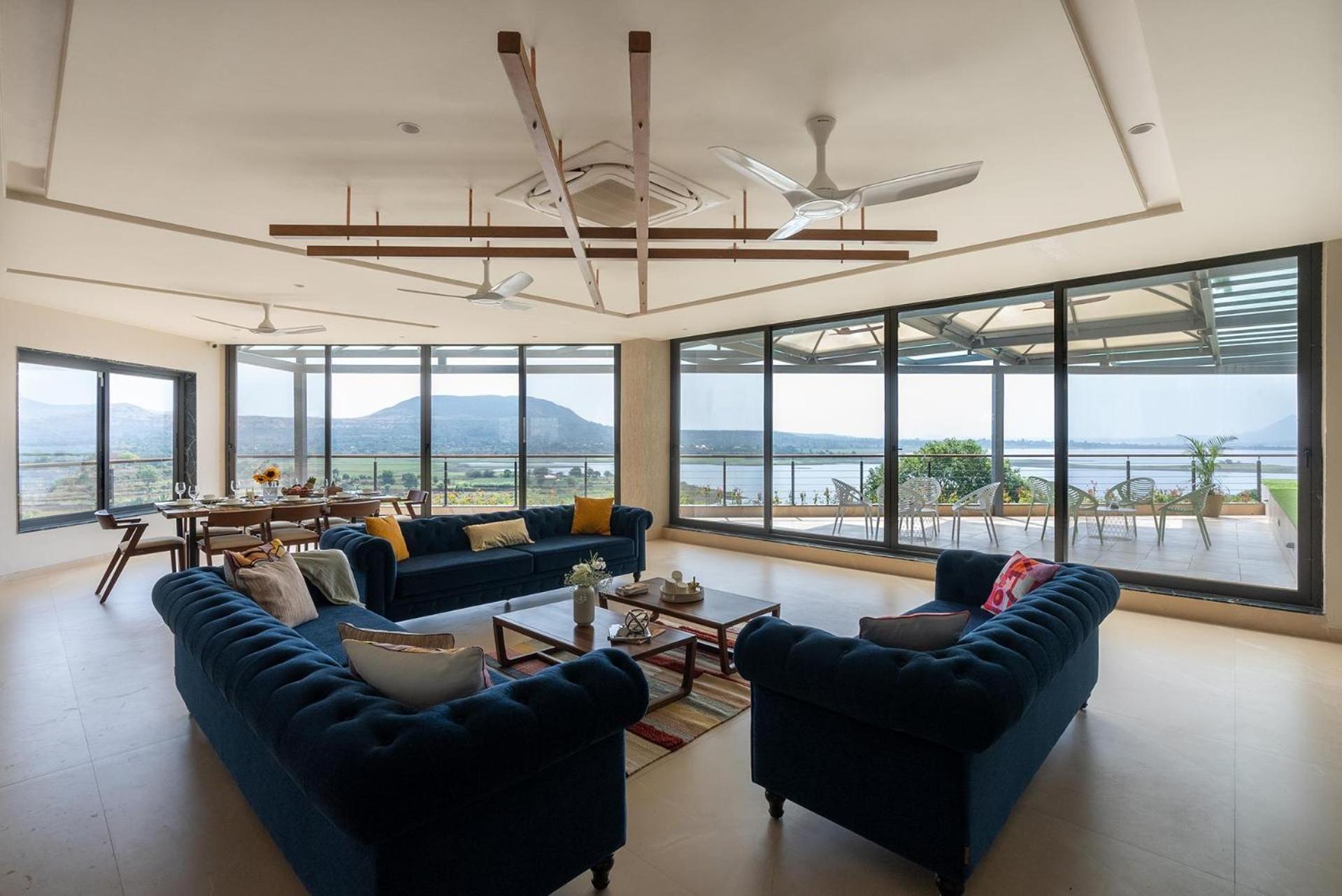 Pearl Lakeview Mansion By Stayvista - Lakeside Villa With Infinity Pool, Jacuzzi, In-House Theatre & Games Room Igatpuri Ngoại thất bức ảnh